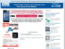 Tablet Screenshot of cfmdistributors.com